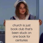 Church is just book club