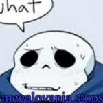 Megalovania stops meme