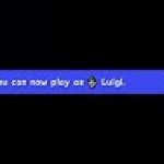 You can now play as luigi