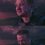 Hawkeye Crying meme