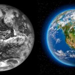 Earth before and Earth after template