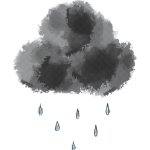 Rain cloud transparent meme