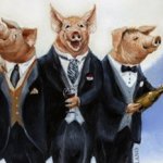 Pigs in suits