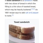 Toast sandwich template