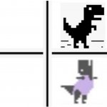 google dinosaur comparison meme