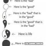 ha ha.... | LISA GAMING ROBLOX | image tagged in here is the bad | made w/ Imgflip meme maker