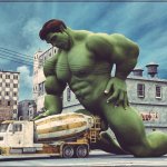 Hulk cement truck