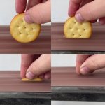 Crushing a ritz cookie template