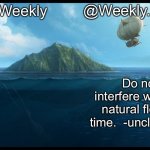 Weekly.’s announcement temp