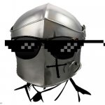 Crusader helmet deal with it