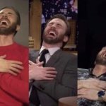 chris evans laughing template