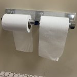 Toilet roll over under