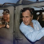 George HW Bush with Schwarzkopf
