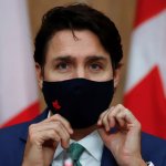 Justin Trudeau masked