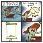 The scroll of truth-Good ending meme