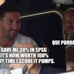 $PSG NEYMAR | QUE PORRA É ESSA!! THEY GAVE ME 30% IN $PSG COIN. IT'S NOW WORTH 100% AND EVERY TIME I SCORE IT PUMPS. | image tagged in cryptoneymar | made w/ Imgflip meme maker