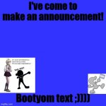 Kat's Announcement Template meme