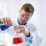 Scientist mixing chemicals meme