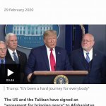 Trump Afghanistan peace deal