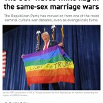 GOP waves white flag LGBTQ