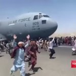 Guy running happy next to army air plane in afghanistan meme
