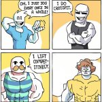 Shen Comix - I Jog - I Work Out - I Lift meme