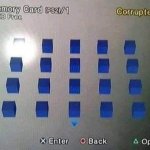 PS2 Corrupted Memory Card