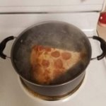 Boiling pizza template