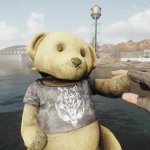 Waving teddy bear GIF Template