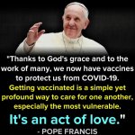 Pope Francis pro-vaccine meme