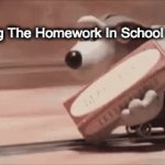 Just A Title | Me Doing The Homework In School Be Like | image tagged in gifs,wallace and gromit | made w/ Imgflip video-to-gif maker