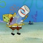 Spongebob drinking bleach meme