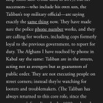 Taliban law and order