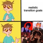 help i gender envy block men | realistic transition goals | image tagged in ftm trans meme yes/no | made w/ Imgflip meme maker