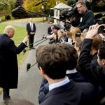 Trump taking on the press meme