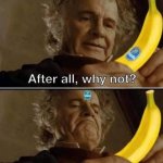 After all why not banana meme