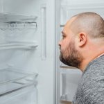 Guy looking at fridge meme