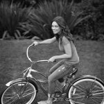 Mila Kunis bicycle