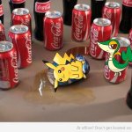 oh god why | image tagged in coke beats pepsi,pokemon | made w/ Imgflip meme maker
