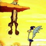 Roadrunner & Coyote | "I got Rights!"; MEEP MEEP!   ( I got the jab ) | image tagged in roadrunner coyote | made w/ Imgflip meme maker