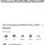 The unanswered question | WAS THE SKYWING FROM BOOK 2 YAWNING OR CALLING TROOPS? | image tagged in top 10 questions science still can't answer,wof,wings of fire | made w/ Imgflip meme maker