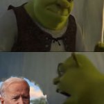 Shrek Yelling at Biden