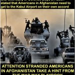 Getting to Kabul Airport meme