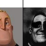 Normal and dark mr.incredibles