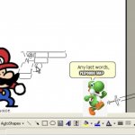 Yoshi and Mario kills a peepoodo fan