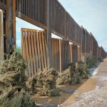Trump's Brand New $15 Billion USD Border Wall Destroyed by Rain meme