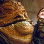 Jabba the Hutt and Princess Leia template