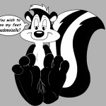 Pepe le pew feet