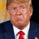 Trump shame tears pout meme