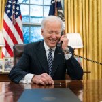Biden on Phone